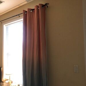 Pink and Blue Ombre Blackout Curtains